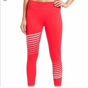 Athleta Coral Flash Reflective Detail leggings